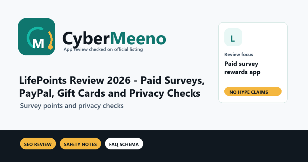 CyberMeeno featured image for LifePoints review in 2026